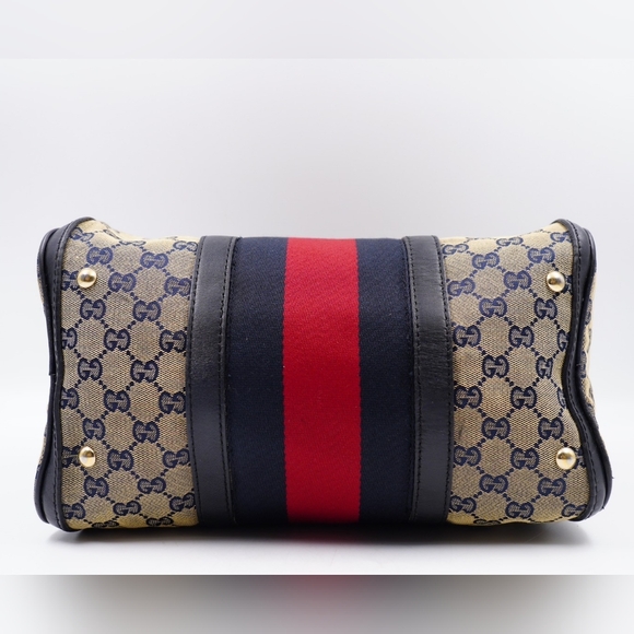 ❌️❌️SOLD ❌️❌️AJ43❤️ GUCCI GG Monogram Vintage Web Boston - Picture 10 of 16